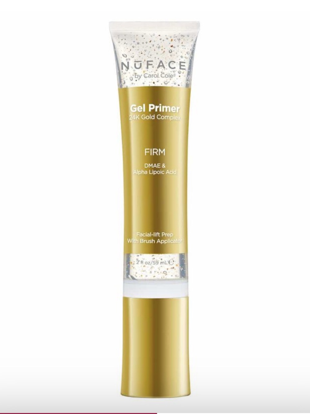 NuFACE Gel Primer 24K Gold Complex - Gold Packaging New Leave On Formula 2oz
